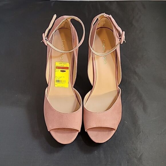 BRAND NEW SUN+STONE REENTA BLOCK-HEEL PLATFORM SANDALS, CREATED FOR MACY'S - Picture 3 of 15